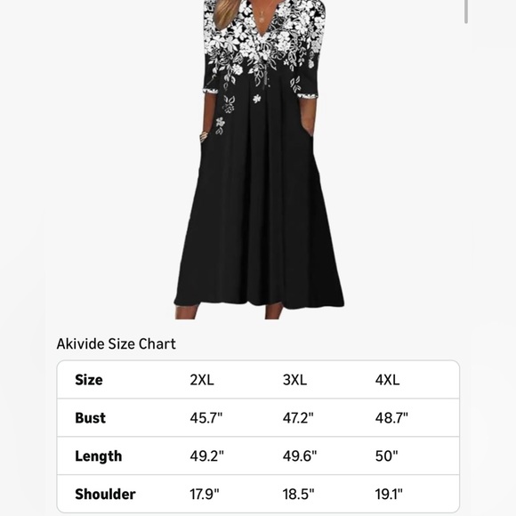 Bohemian Floral Midi Dress - Picture 2 of 4